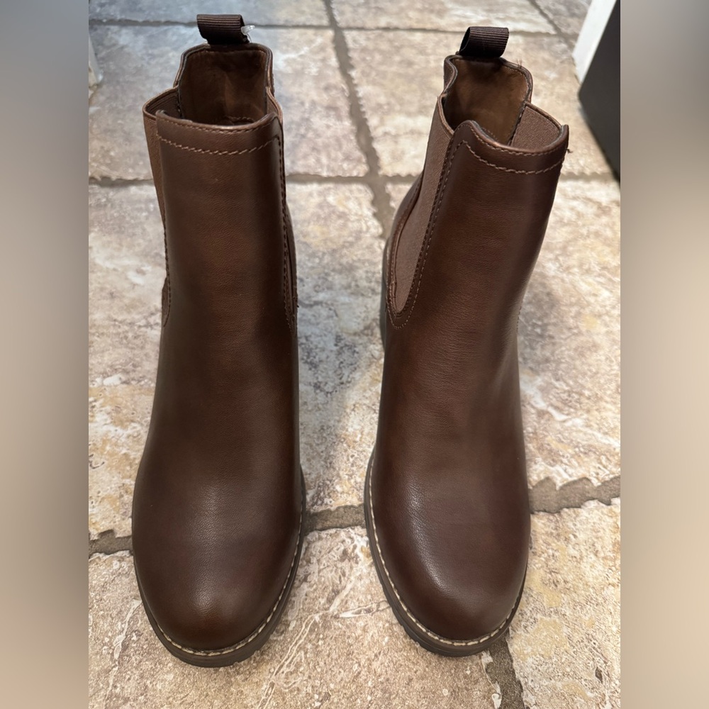 MYSOFT Women’s Chelsea Brown Ankle Boots